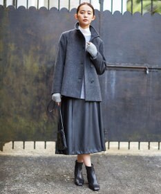 J.PRESS LADIES 【WEB限定・洗える】BARTOLOZZI ポリエステルレザーII スカート