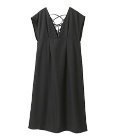 Green Parks フレンチスリーブレースアップジャンスカ