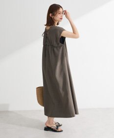 Green Parks フレンチスリーブレースアップジャンスカ