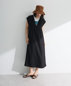 Green Parks フレンチスリーブレースアップジャンスカ