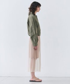 BEIGE， 【洗える】TAMARIX / ストレッチチュールIラインスカート