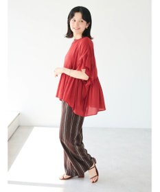 CRAFT STANDARD BOUTIQUE ウ゛ィンテージボイルティアード切替ブラウス