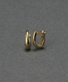 Phoebe 〈金属アレルギー対応〉スキニードロップフープワンタッチピアス　ゴールド/ニッケルフリー