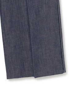 ICB 【洗える】 コットンリアクティブデニム ワイドストレートパンツ