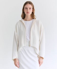 BEIGE， BROOM / スウェット風コンパクトライトパーカー