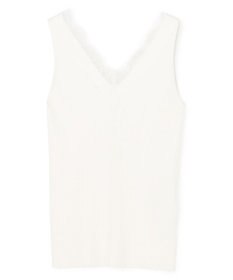 BEIGE， 【VERY NaVY掲載】RUBY / レーストリム リブタンクトップ