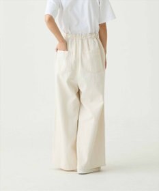 caqu FS linen relax pants コットンリネンリラックスワイドデニム