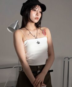 WEGO グラフィックカップインショートキャミ