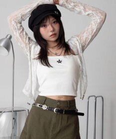 WEGO グラフィックカップインショートキャミ