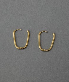 Phoebe 〈金属アレルギー対応〉グラムオーバルフープピアス　ゴールド　楕円型/オーバル/ステンレス
