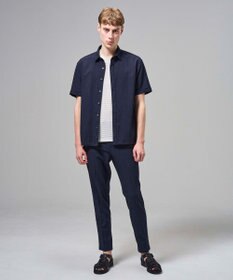 JOSEPH HOMME 【新型】トリコサッカーストレッチ　 レギュラーカラー半袖シャツ