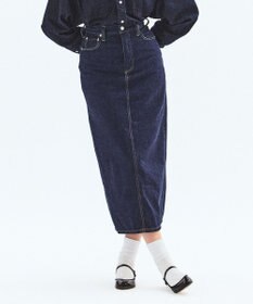 LENO DENIM SKIRT　デニムマキシスカート