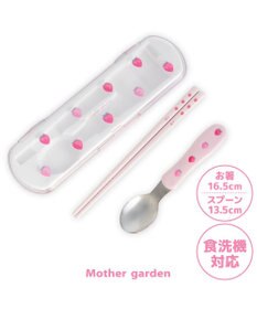 Mother garden マザーガーデン 野いちご コンビセット お箸＆スプーン 《レトロストロベリー柄》