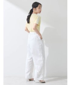 earth music&ecology サイドリボンラインパンツ（Ｏｆｆ　Ｗｈｉｔｅ）