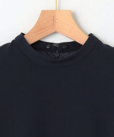 組曲 L 【KUMIKYOKU NAVY】コンフォータブルドレープ レース襟ワンピース