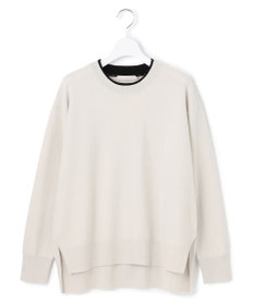 ICB 【新色追加】ソフトカシミヤミックス クルーネックニット
