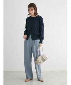 Green Parks 洗える　クルーネックカーディガン