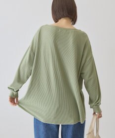 AMERICAN HOLIC 【選べる丈】ヘンリーネックワッフルメロープルオーバー