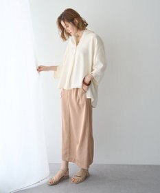 YECCA VECCA バルーン袖スキッパーシャツ