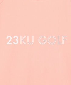 23区GOLF 【WOMEN】ロゴ 半袖モックネックシャツ