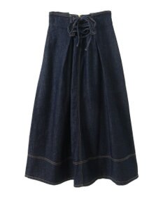 earth music&ecology フロントＺＩＰデニムスカート