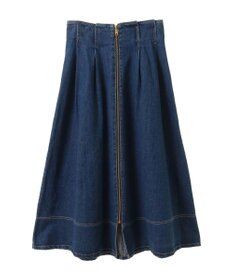 earth music&ecology フロントＺＩＰデニムスカート