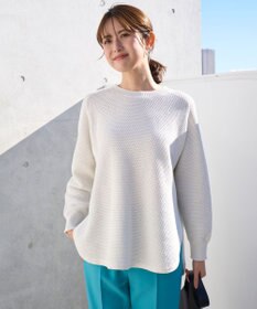 UNFILO ラメリンクス ラウンドテールニット