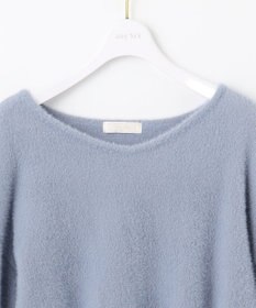 ANY SIS 【全方位 好印象】ラメフェザーニット×フラワースカート セット