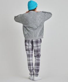 PW CIRCULUS 【MEN】チェック柄 スエードライクテーパードパンツ