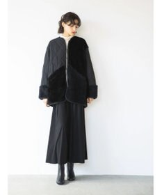 AMERICAN HOLIC キルポカボアＭｉｘキルティングコート