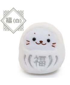 Mother garden しろたん だるま マスコット 《福白だるま》 8cm 単品