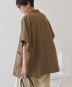 AMERICAN HOLIC 【先行予約】【イージーケア】リネンライク半袖ジャケット