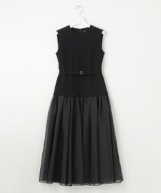 23区 【APPLAUDIR】クリアジョーゼットコンビ ドレス