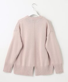 UNFILO 【洗える】スプリングコットンニット バックスリット