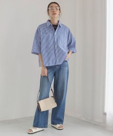 WEGO 【ANGIE VINTAGE】キャンブリックボイルオーバー半袖シャツ