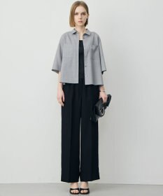 ICB 【WEB限定カラーあり】FluidBackSatin ワイドパンツ