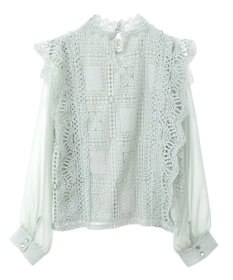 Green Parks ・Ｐｅｔｉｔ　Ｆｌｅｕｒ　イロイロレースブラウス