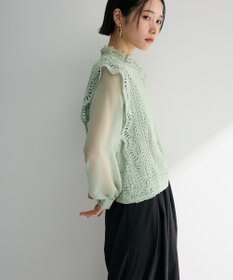 Green Parks ・Ｐｅｔｉｔ　Ｆｌｅｕｒ　イロイロレースブラウス