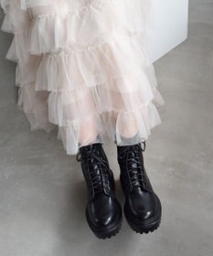 Bridget Birkin 【Bridget Birkin】ボリュームソールレースアップショートブーツ