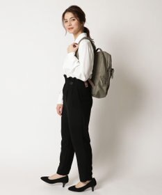 Y'SACCS ナイロン×レザー　スクエアリュックサック