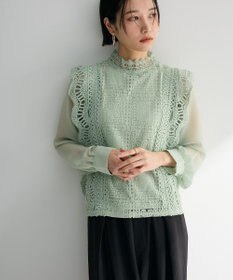 Green Parks ・Ｐｅｔｉｔ　Ｆｌｅｕｒ　イロイロレースブラウス