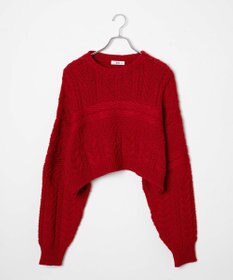 WEGO ケーブルショートニット