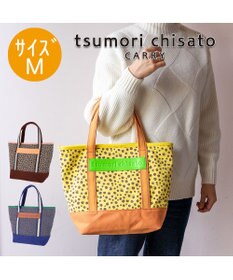 tsumori chisato CARRY コットンポルカドット ハンドバッグ Mサイズ