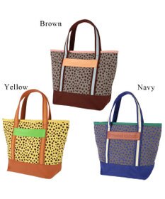 tsumori chisato CARRY コットンポルカドット ハンドバッグ Mサイズ