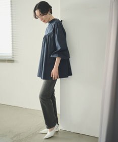 #Newans 【アイロンいらず】バストカットギャザーブラウス