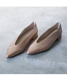 MODE ET JACOMO <MODE ET JACOMO>Uカットフラットプレーンパンプス