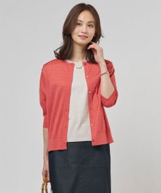 J.PRESS LADIES Vis/Peスパーク クルーネック カーディガン