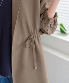 Tiaclasse 【洗える】タックヨーク着流しパフスリ－ブコート