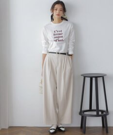 組曲 L 【加藤ローサさん着用】プリントロング Tシャツ