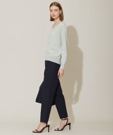 ICB 【WEB限定カラーあり・接触冷感・UVケア・洗える】 シンセティックハイゲージ Vネックプルオーバー